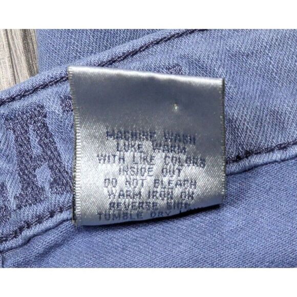 (3/$35) VIP Jeans Juniors Size 11 Distressed Skinny Purple Denim Jeans Capris - Picture 5 of 10